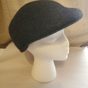 Lake of the Isles cabbie Gatsby newsboy wool charcoal grey sz med